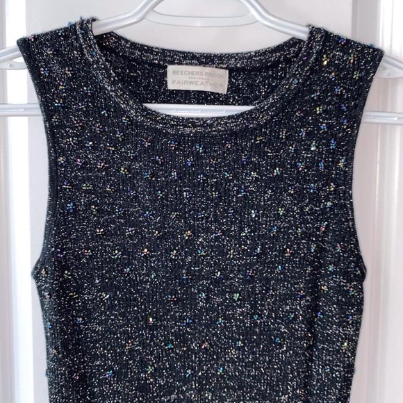 90s Glittery Sleeveless Top (S) - Picture 7 of 8